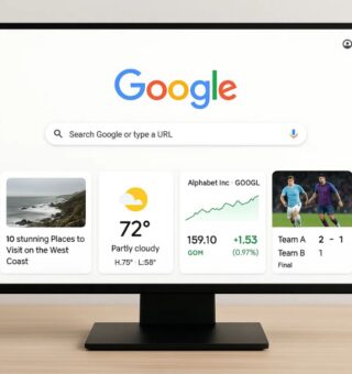Google discover no desktop