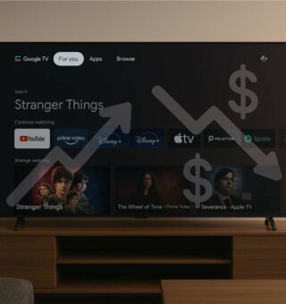 Imagem de uma casa que usa o Google TV