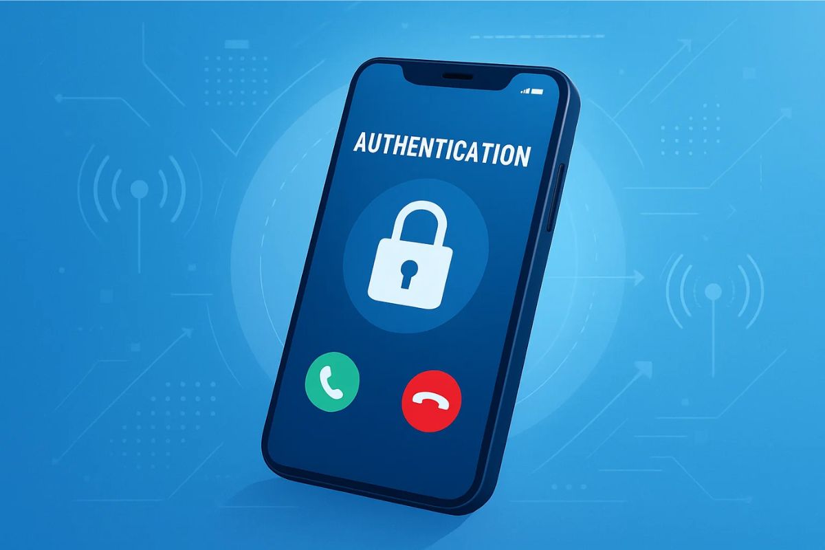Tela do celular com um cadeado, representando a chamada bloqueada pelo Governo