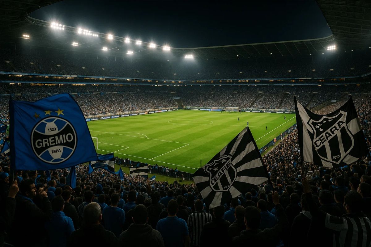 Imagem da torcida do Grêmio x Ceará SC