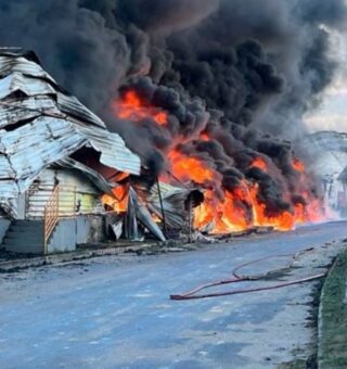 Foto do Incêndio em Manaus