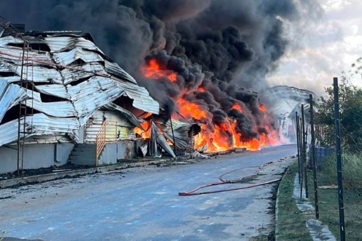 Foto do Incêndio em Manaus