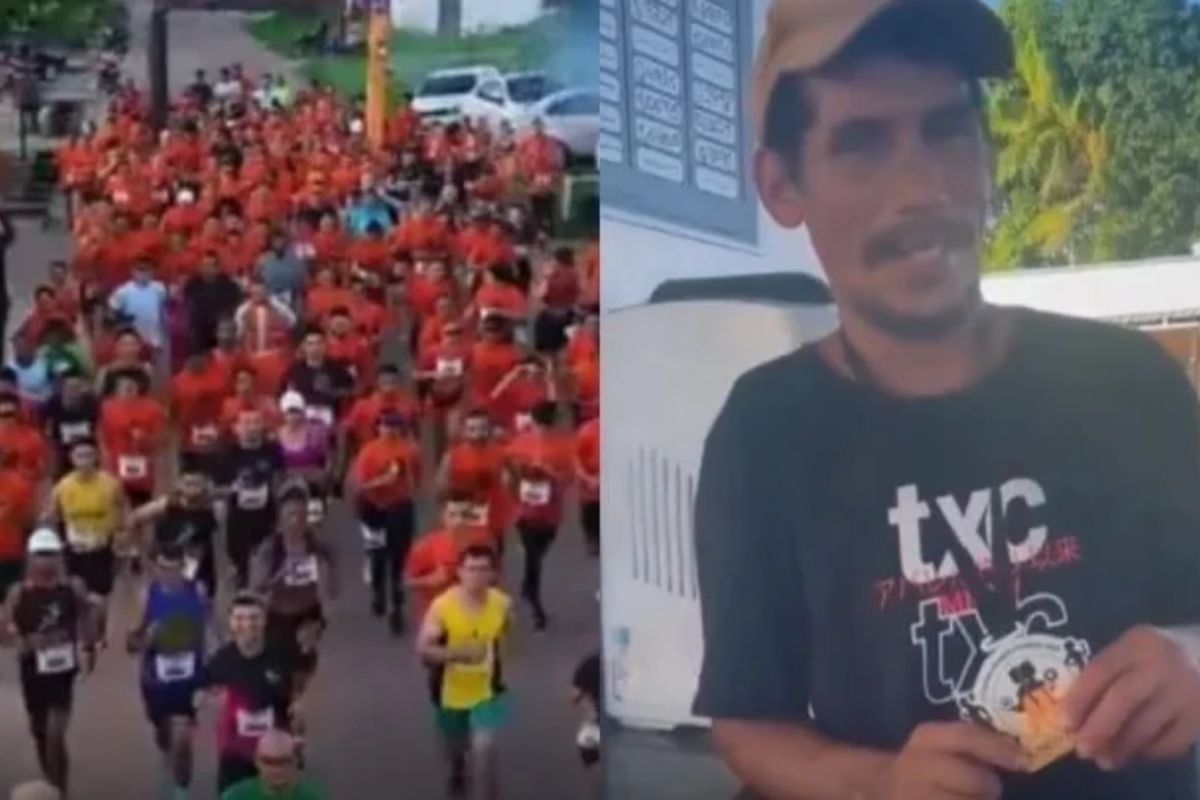 Isaac o rapaz que venceu a corrida de 8Km