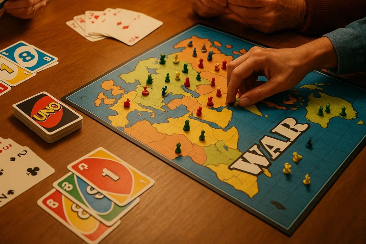Jogos em cima da mesa