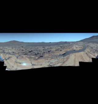 Foto de Marte que a NASA divulgou recentemente