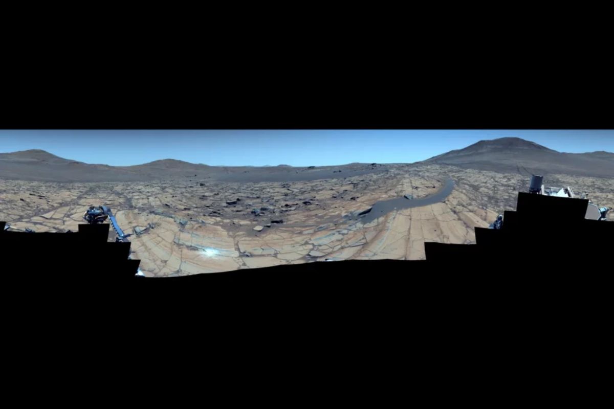 Foto de Marte que a NASA divulgou recentemente