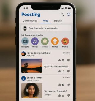 Imagem do Posting aberto em um celular