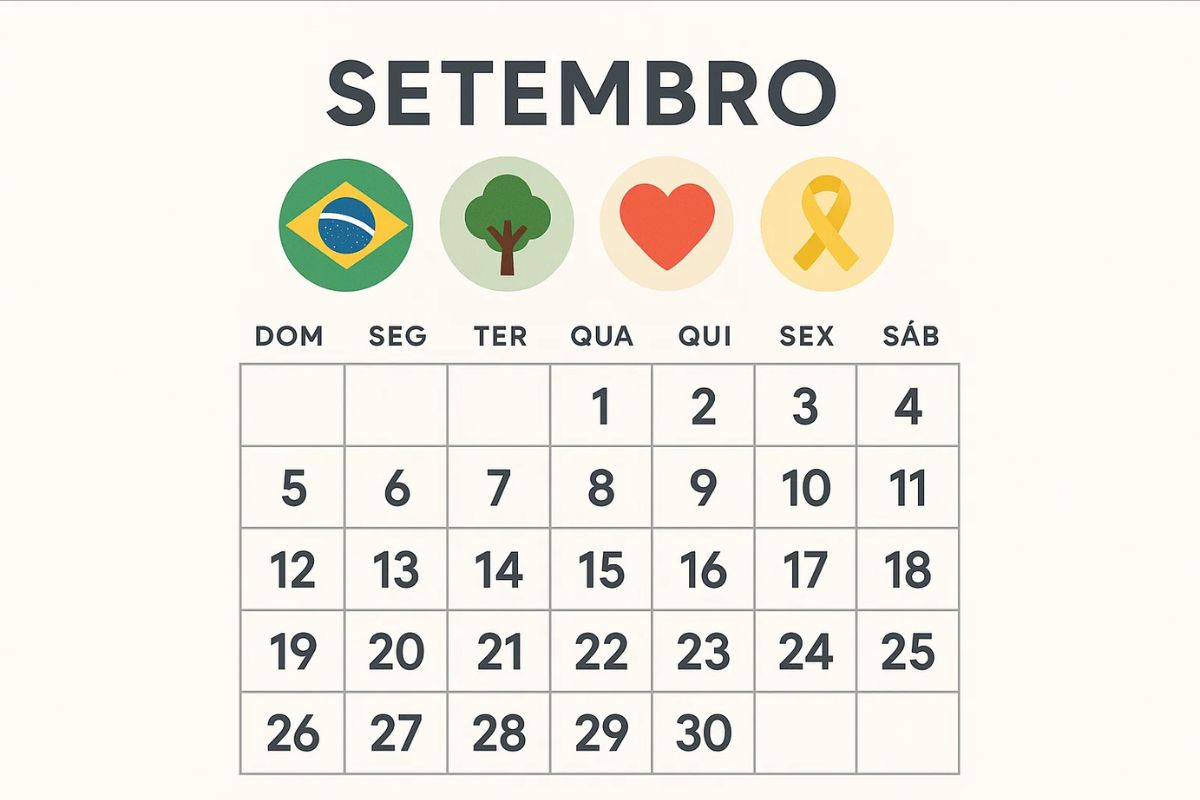 Calendário de Setembro