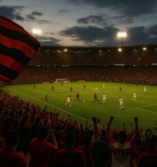 Imagem da arquibancada do jogo de Sport x São Paulo