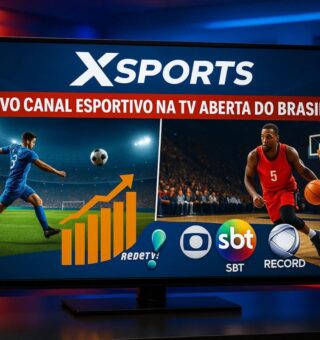 Televisão com o canal da Xsports aberto