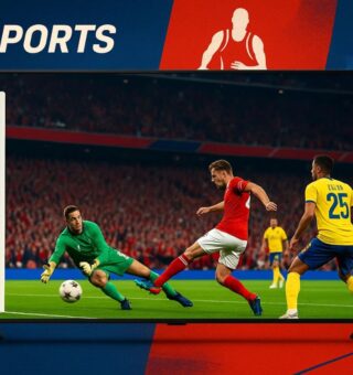 Xsports exibindo futebol na televisão