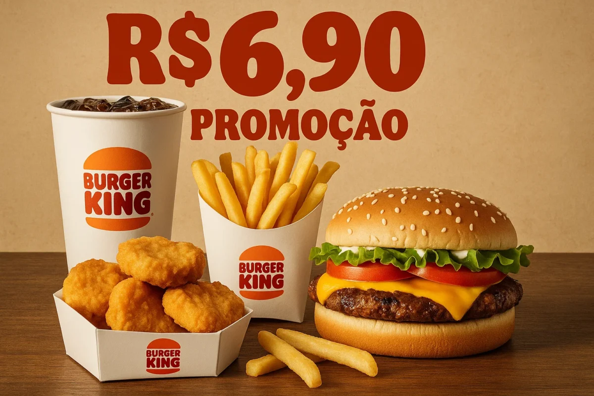 Burger King oferece promoção imperdível por apenas R$ 6,90