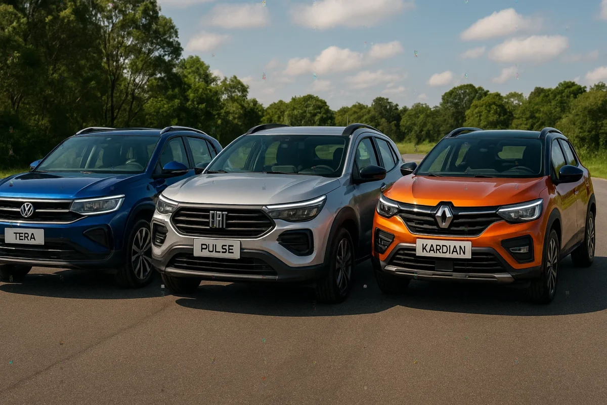 Volkswagen Tera, Fiat Pulse ou Renault Kardian: Compare os modelos e descubra qual é o melhor para você