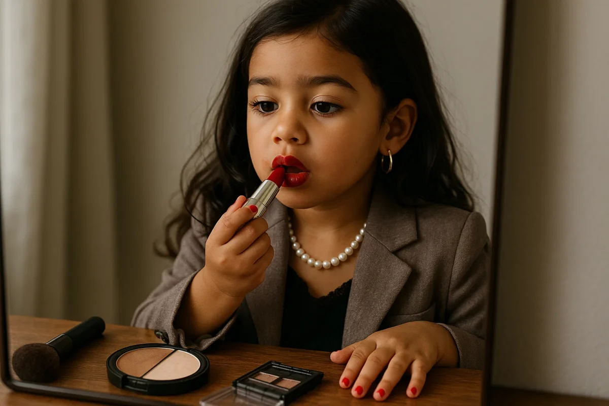 ADULTIZAÇÃO INFANTIL: Uso de maquiagem e cosméticos em crianças gera riscos psicológicos e dermatológicos