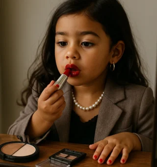 ADULTIZAÇÃO INFANTIL: Uso de maquiagem e cosméticos em crianças gera riscos psicológicos e dermatológicos