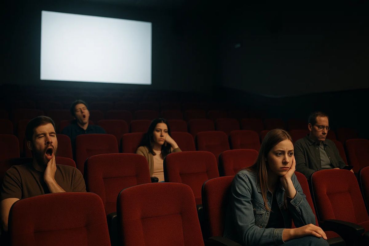 Pessoas vendo um dos 5 filmes mais criticados do cinema em 2025