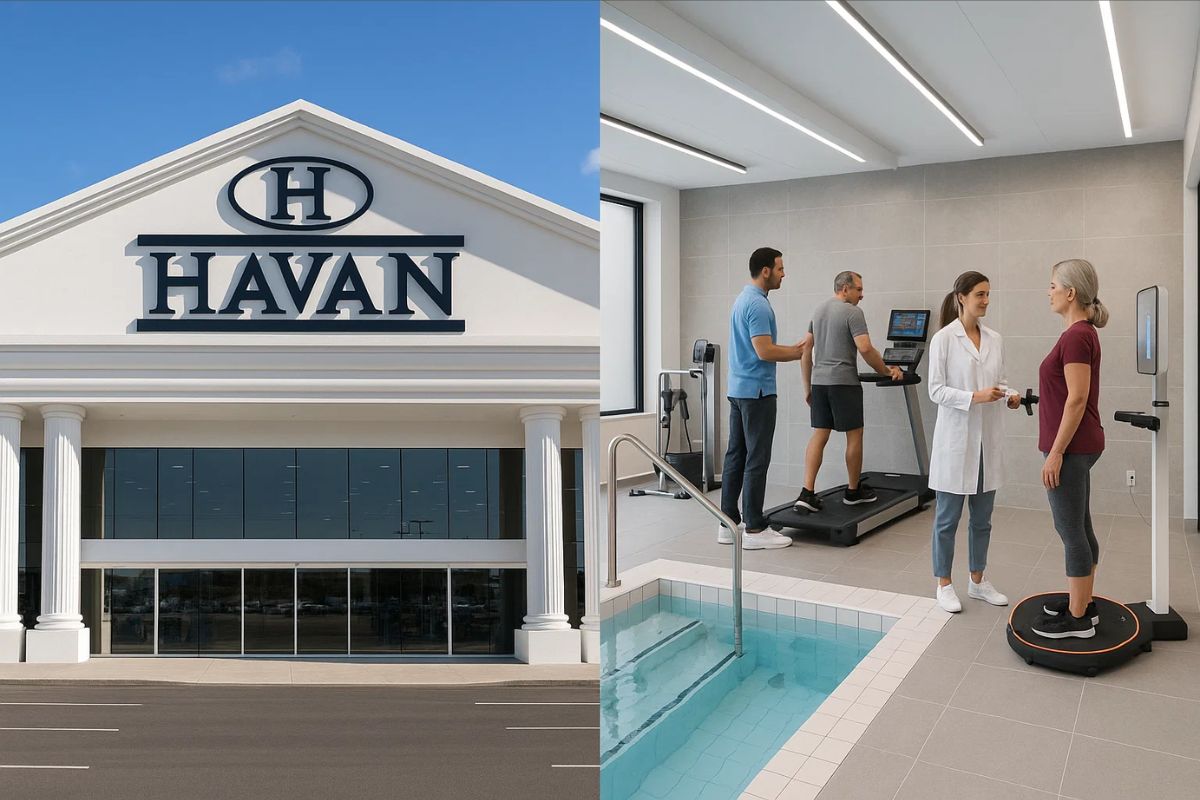 Fachada da havan, ao lado a clínica do filho de Luciano Hang
