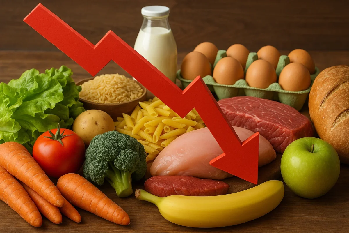 Inflação de julho foi de 0,26%: Preços de alimentos continuam em queda