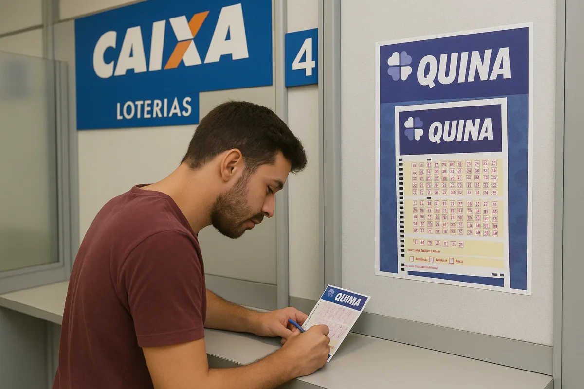 Cinco apostas perderam por um número na Quina; PRÊMIO ACUMULOU aumentando suas chances