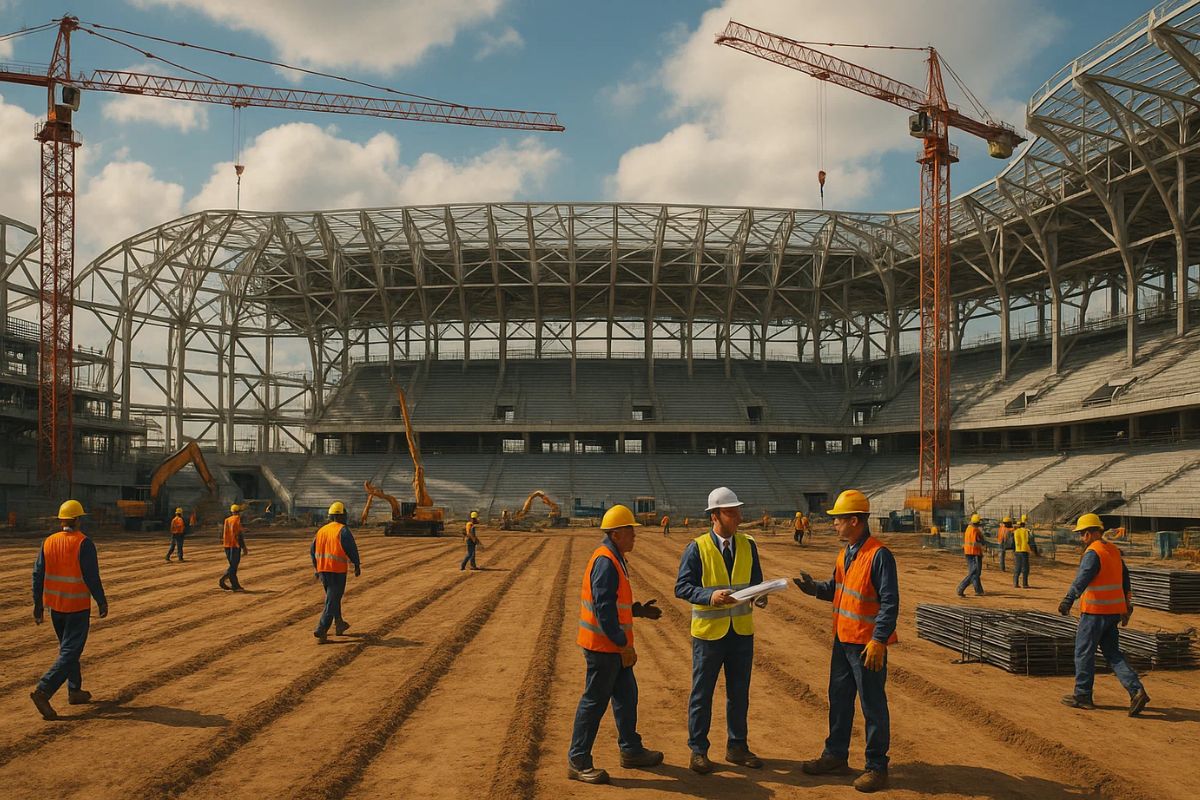 Reforma do estádio do time de futebol comprado por famoso