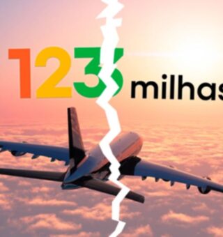 Imagem de um avião no céu ilustrando o processo de recuperação judicial da 123 Milhas