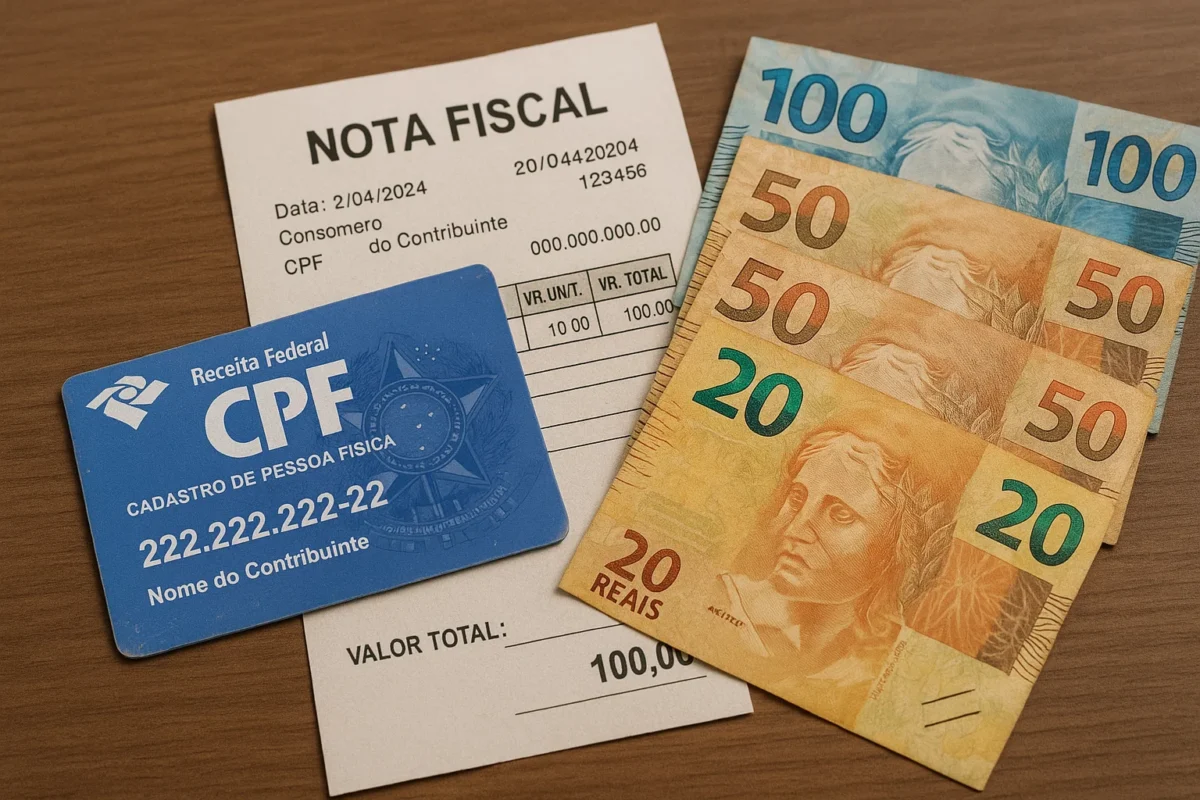 CPF na nota: R$ 20, R$ 50 e até R$ 200 por mês apenas informando seu documento