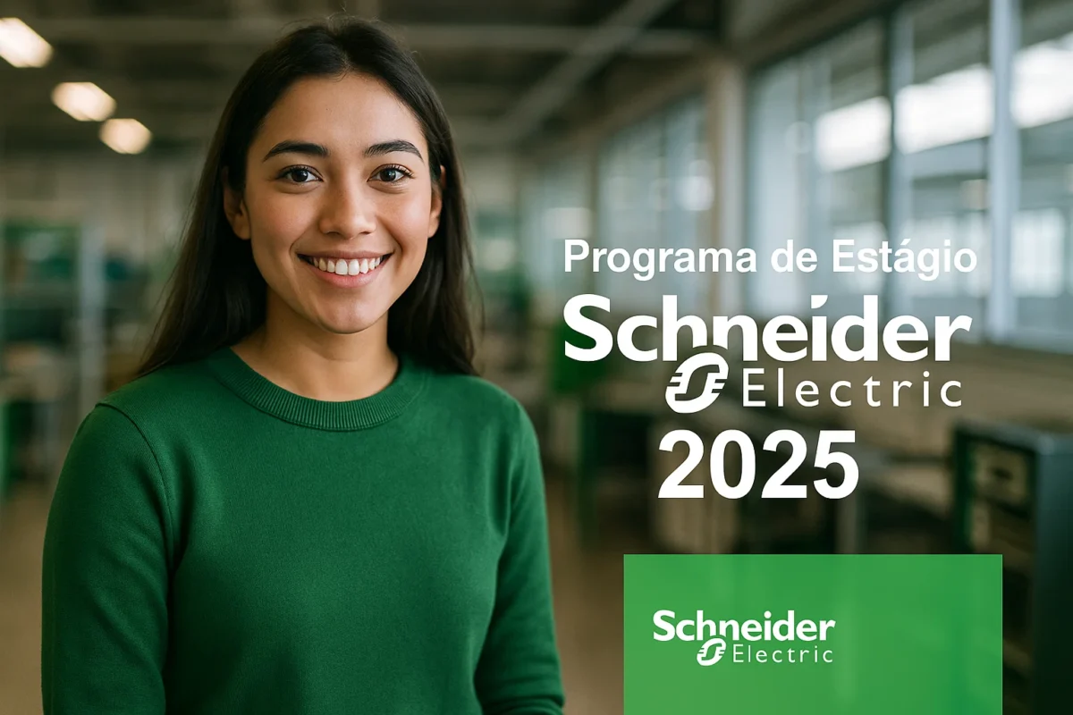 Programa de Estágio Schneider Electric 2025: Inscrições abertas com bolsa atrativa e oportunidades em diversas áreas