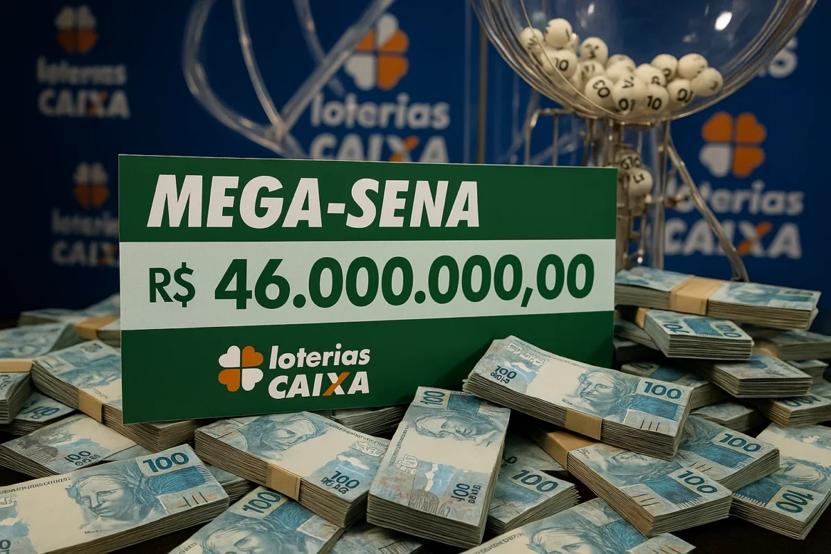 Mega-Sena: Aposta do Tocantins acerta 5 e leva R$ 46 mil; veja as dezenas