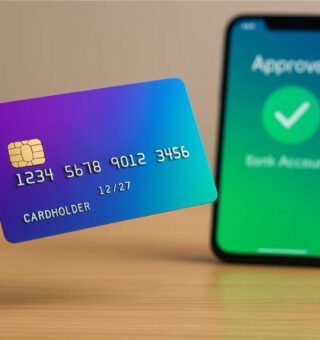 Imagem de um cartão de crédito que a pessoa conseguiu com 500 de score