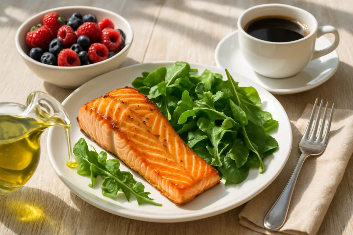 Alimentos anti-inflamatórios na mesa