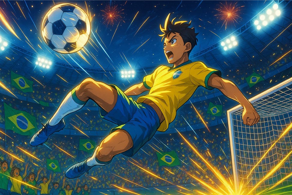 Gol animado do Brasil