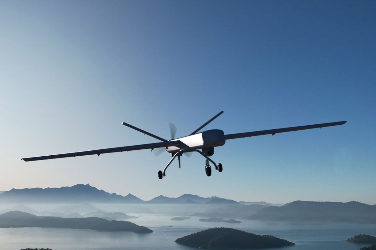 Drone brasileiro no céu