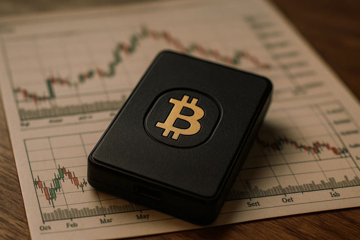Imagem com uma caixinha com código de carteira de BTC antes do Halving