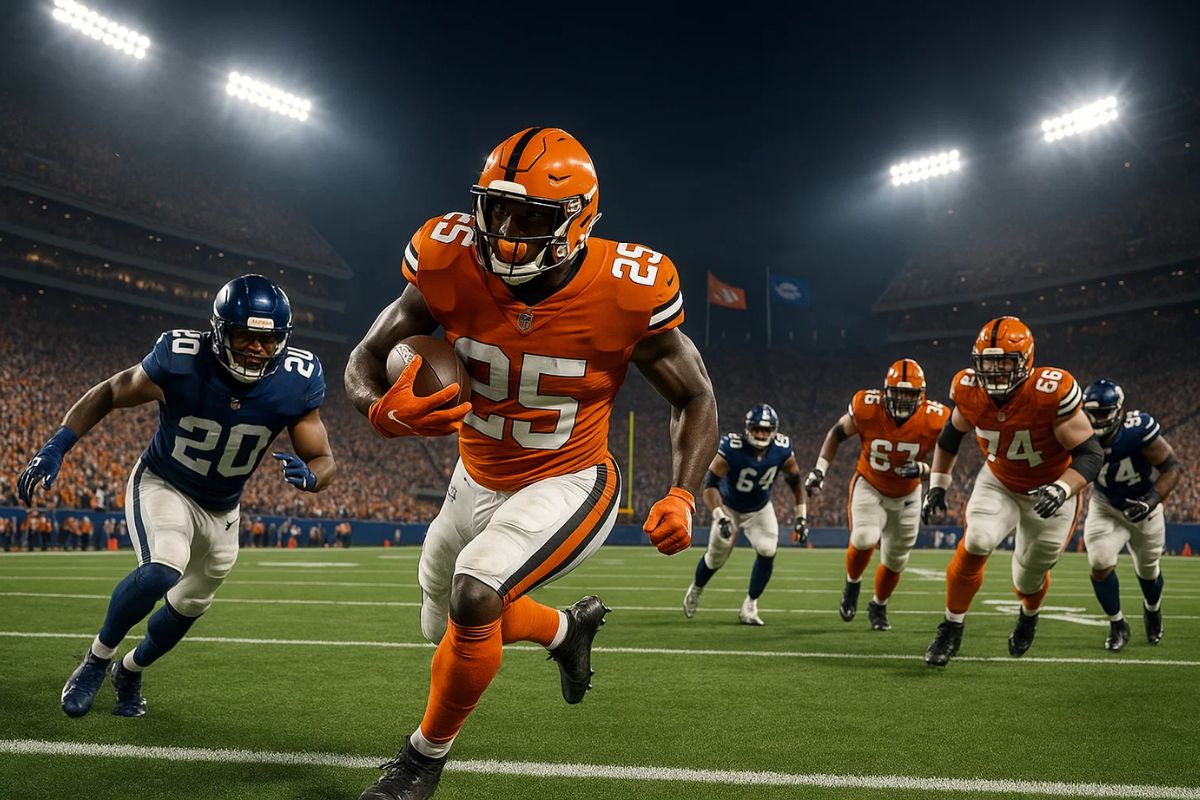 Captura de um jogo da NFL