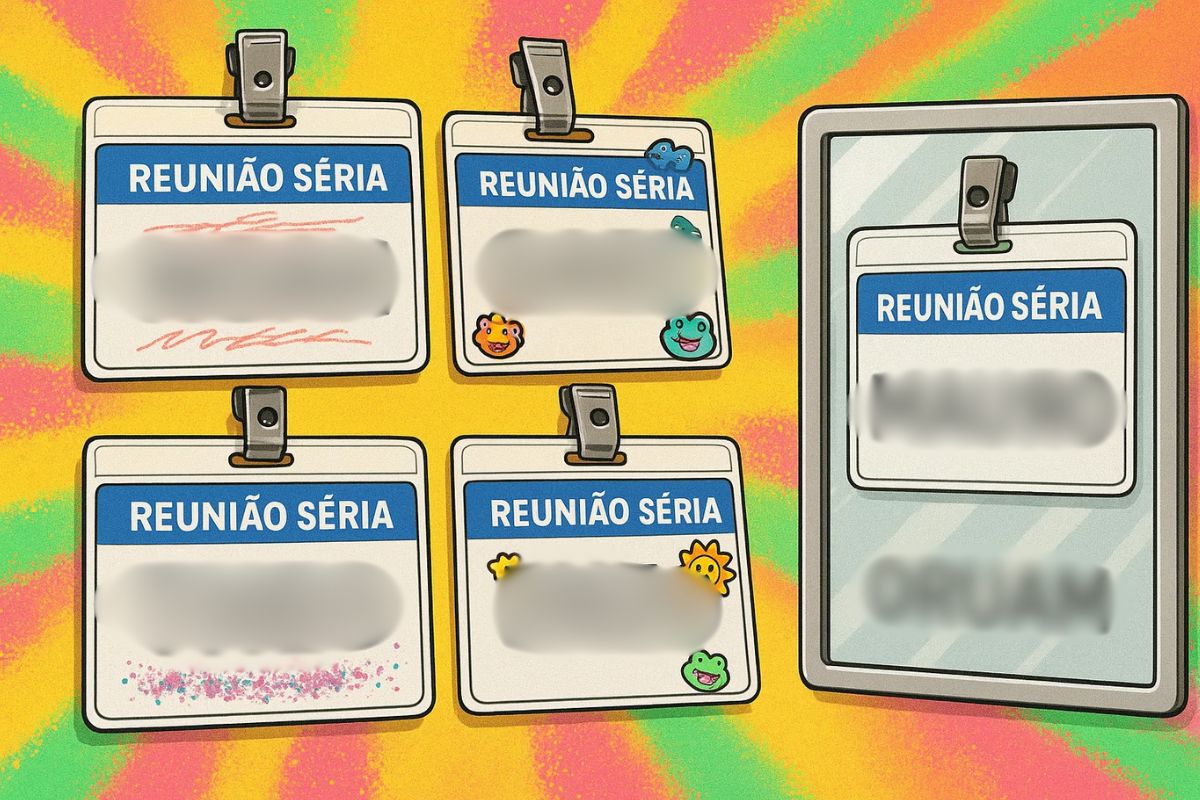 Crachás com diferentes Nomes