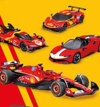 Carrinhos da Shell em parceria coma Ferrari