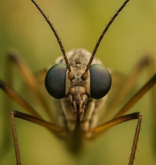 Uma Tipula em imagem macro