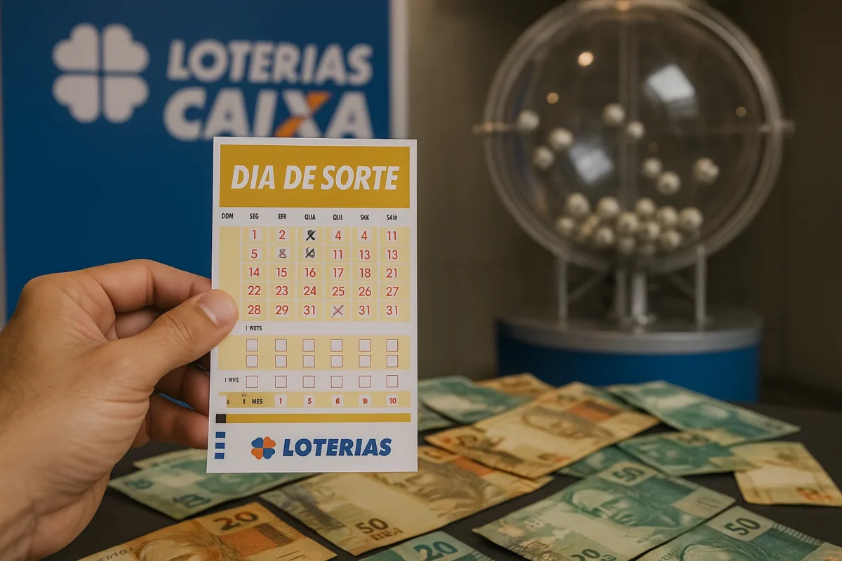 Escolha os números, o mês e aposte no DIA DE SORTE; prêmio de R$ 650 mil