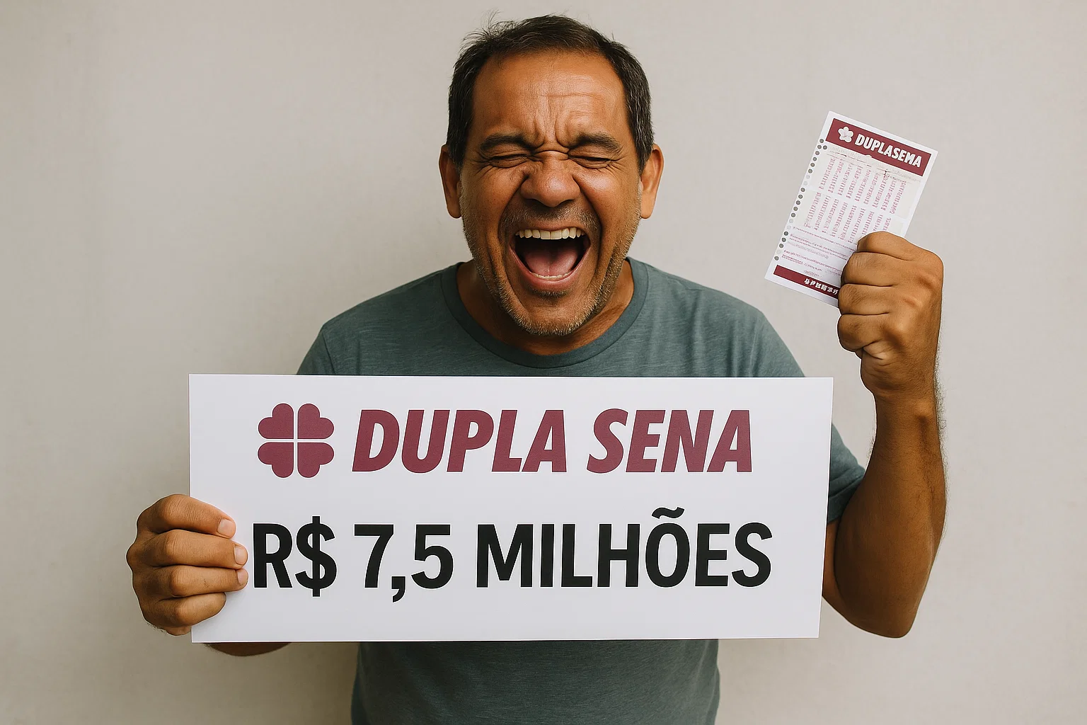 Dupla Sena 2857: R$ 7,5 MILHÕES hoje! Aposte antes que acabe! (Imagem: Geração/FDR)
