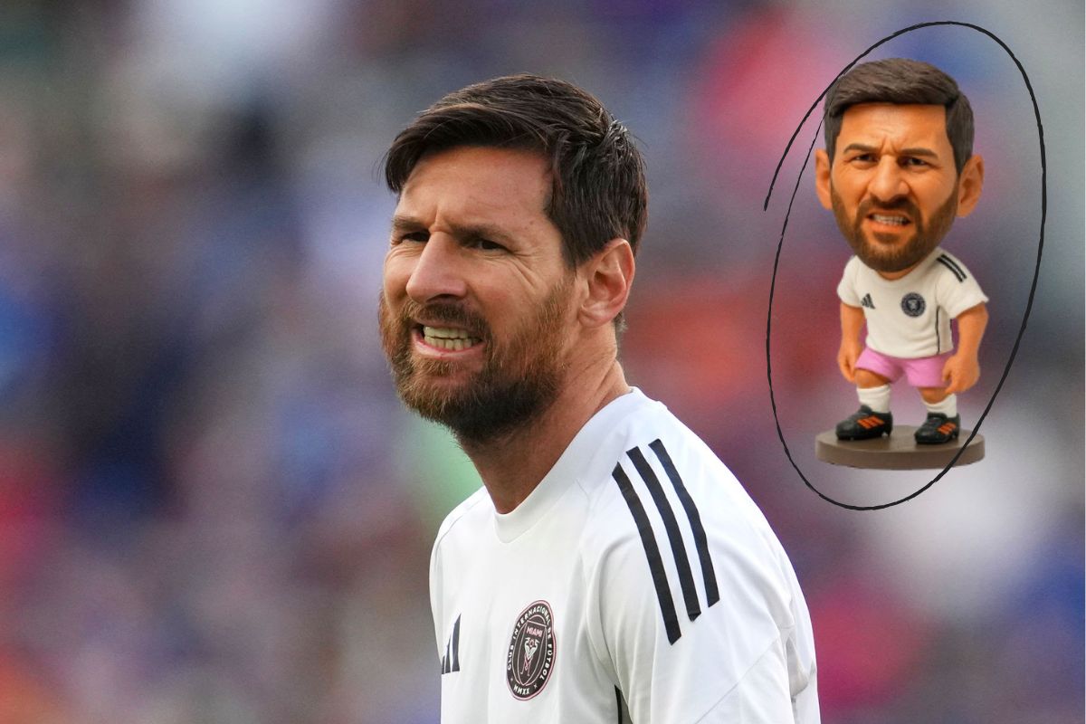 Messi ao lado do seu mini-craque