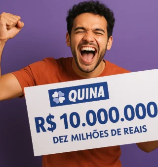 Sem ganhadores na faixa principal a Quina vai sortear R$ 10 milhões hoje (02/09); aposte sem sair de casa