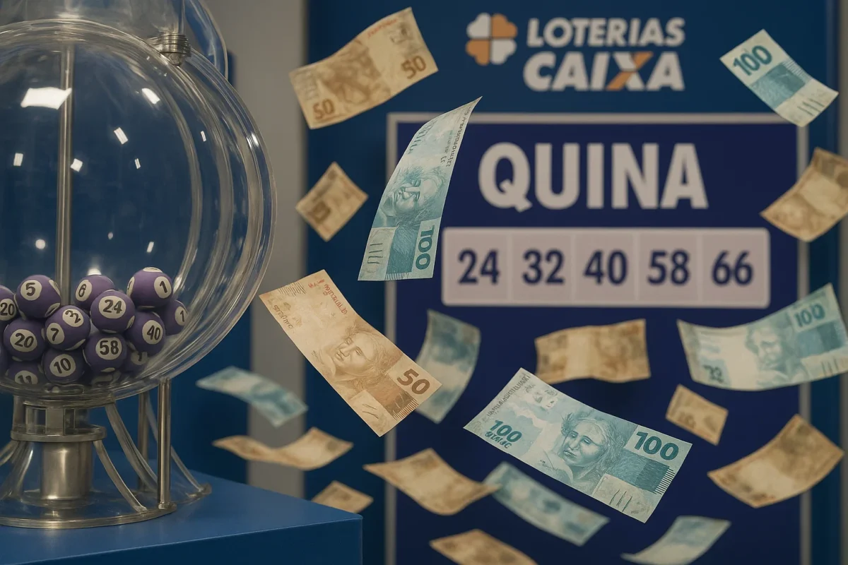 Quina 6979 acumulou! Veja os números sorteados e o valor do prêmio para esta quinta (19)