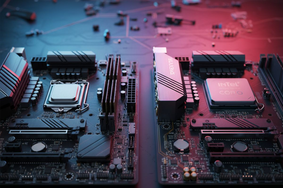 Uma placa com AMD ou Intel