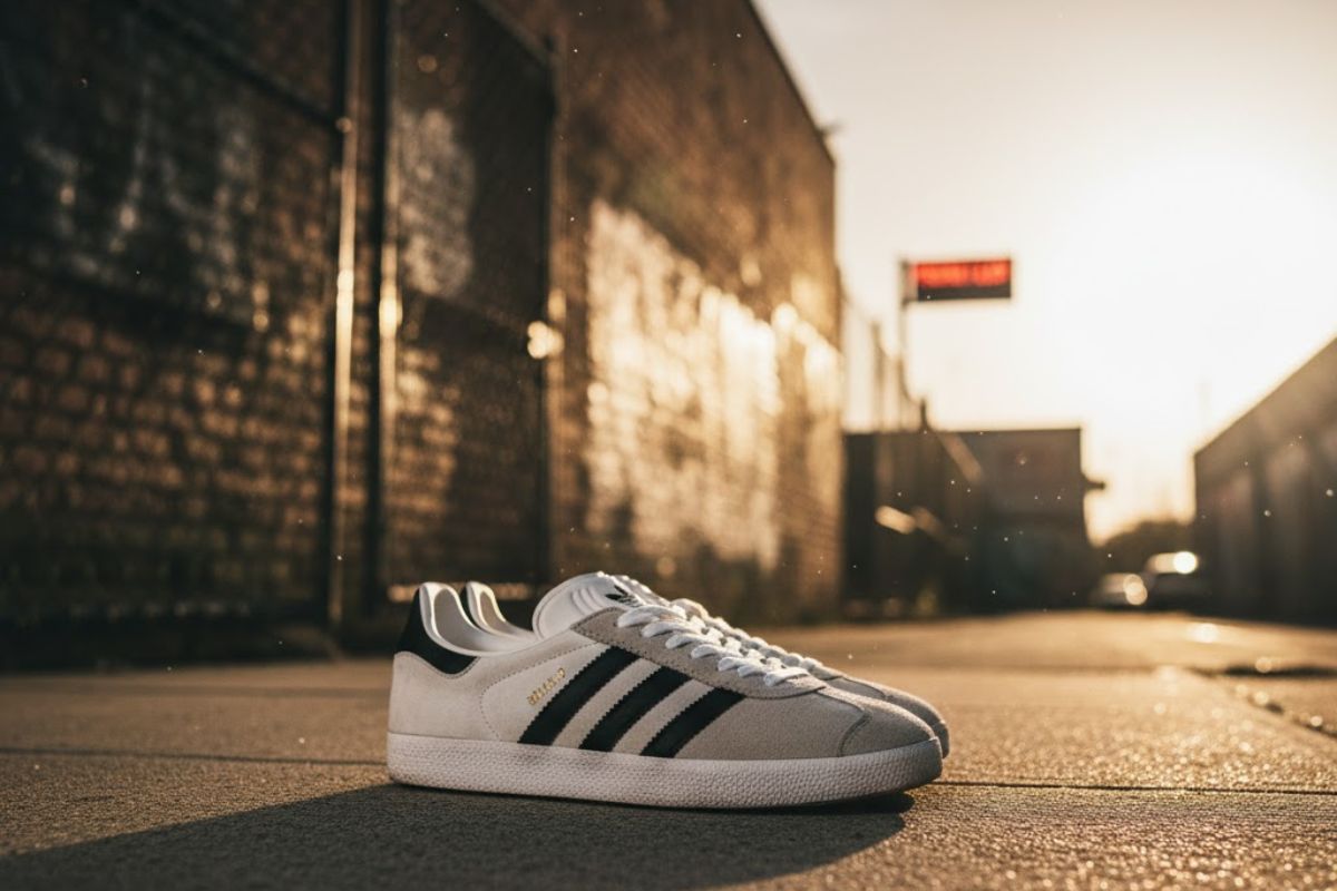Imagem de um par de tenis Adidas
