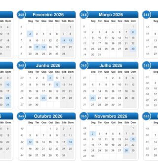 Calendário 2026