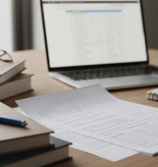 Um estudante vendo os Gabaritos preliminares da Prova Nacional Docente (PND)