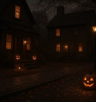 Uma noite enfeitada para o Halloween