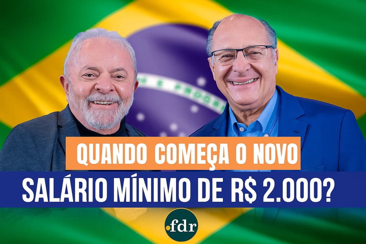 Salário mínimo de R$ 2000