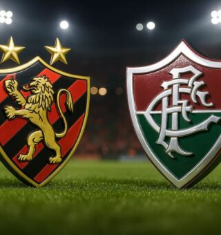 Escudos 3D do Sport x Fluminense