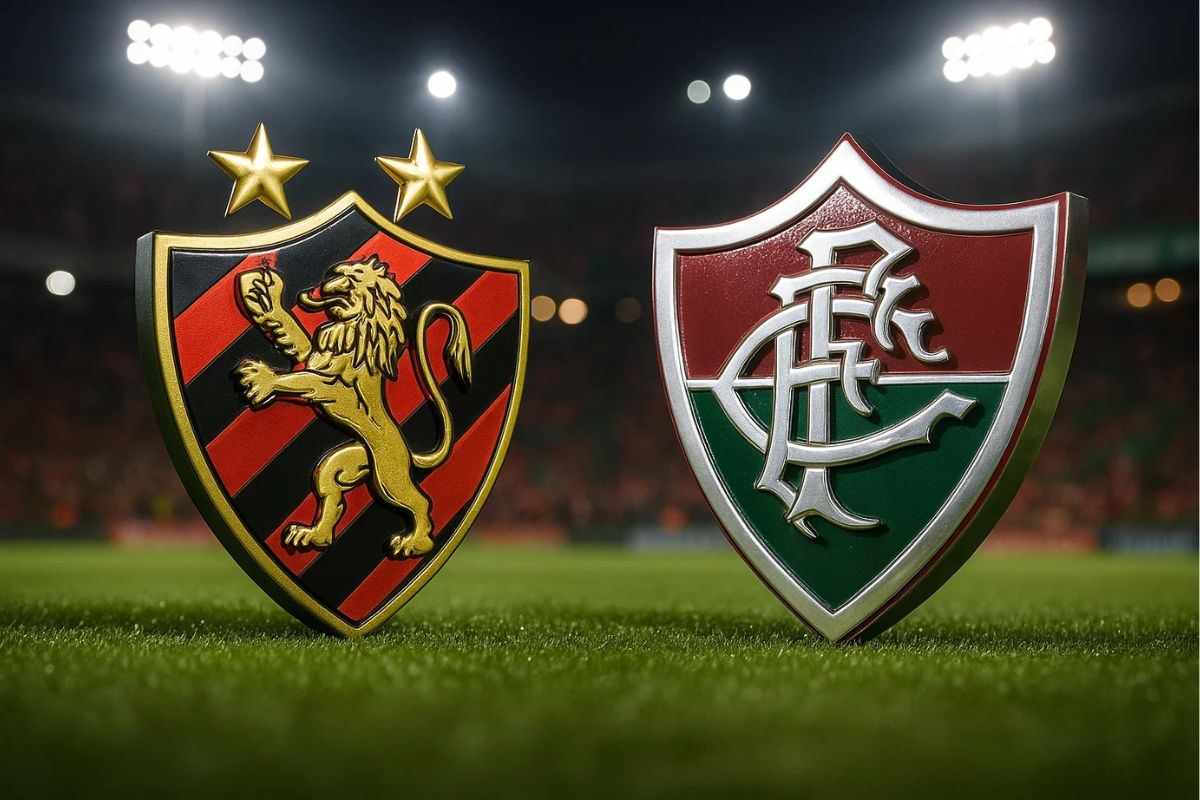 Escudos 3D do Sport x Fluminense